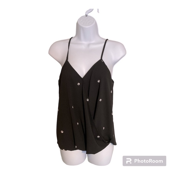 Hippie Rose Top Womens Size Medium Black Halter With Skulls - Picture 3 of 3